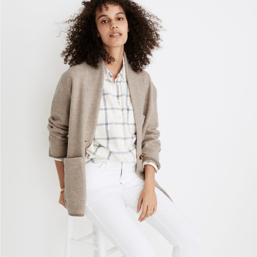 Madewell Herringbone Mattson Sweater Coat Size XXS